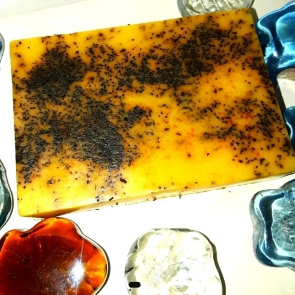 𝅺hand CRAFTED𝅺 ORANGE TEA Soap bar